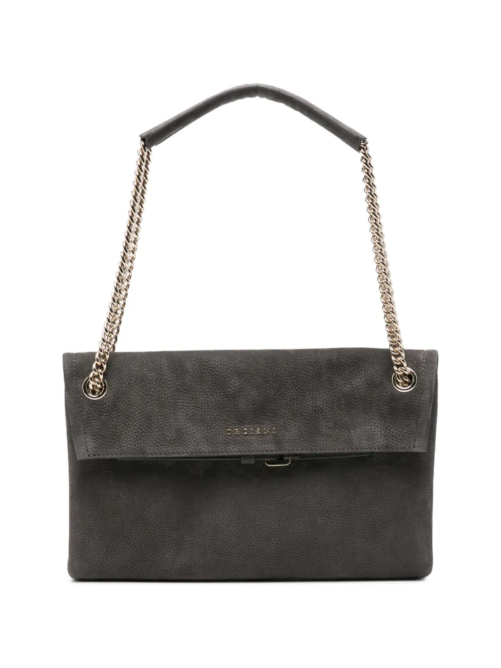 Orciani logo-plaque chain-link shoulder bag - Grigio