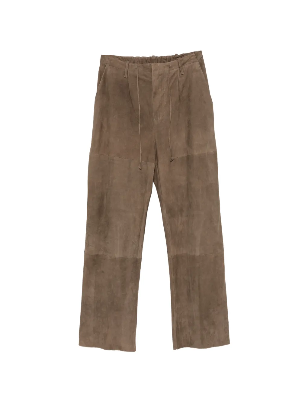 Simonetta Ravizza suede drawstring trousers