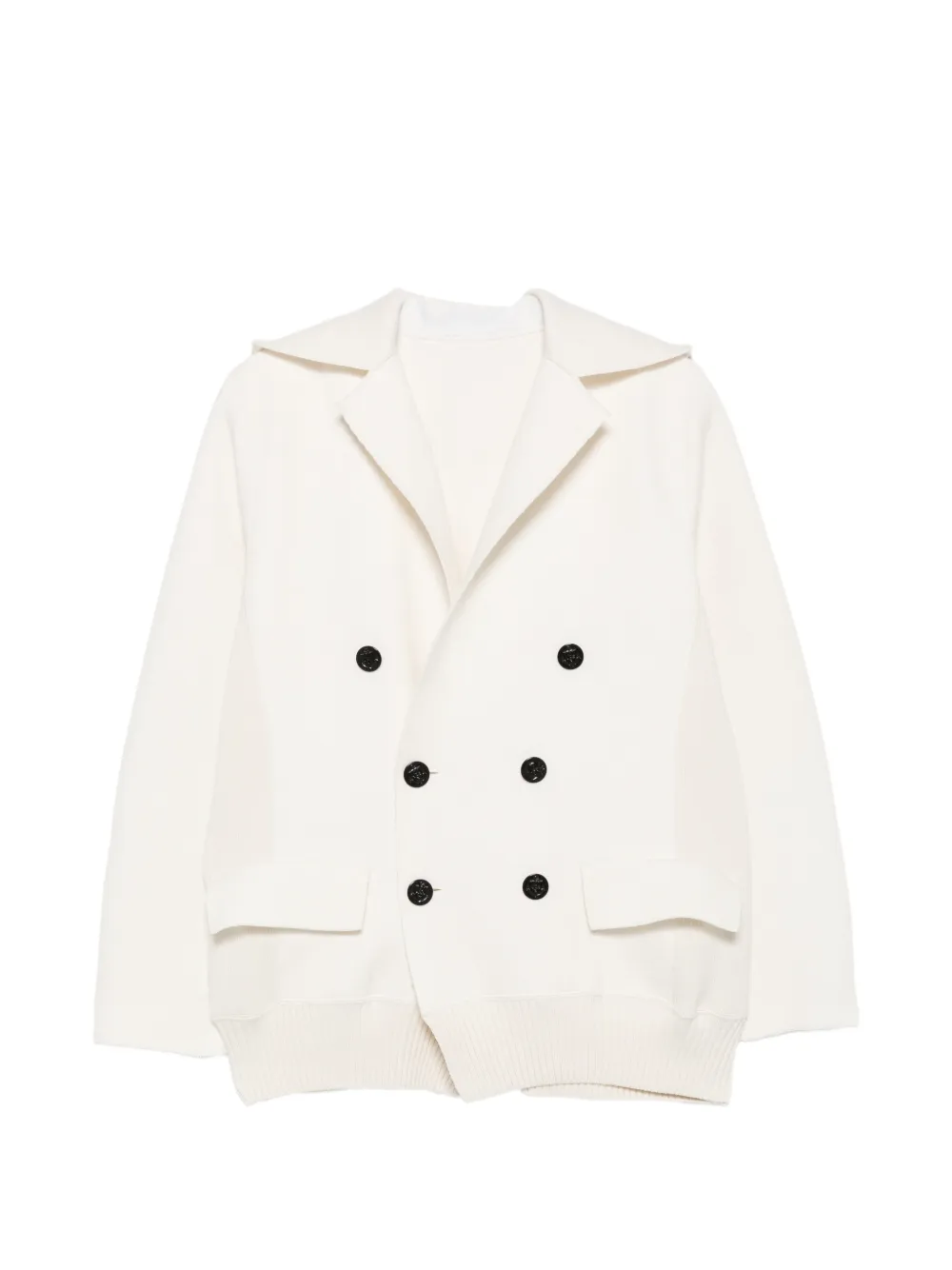sacai double-breasted hoodie · 2