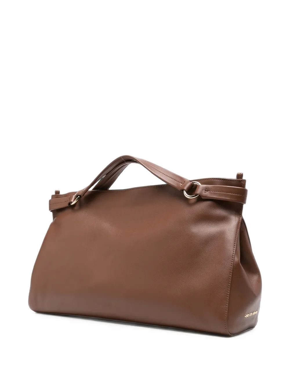 Orciani Shopper met schakelketting Bruin
