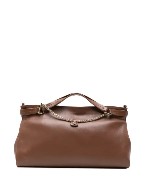 Orciani chain-link leather tote bag