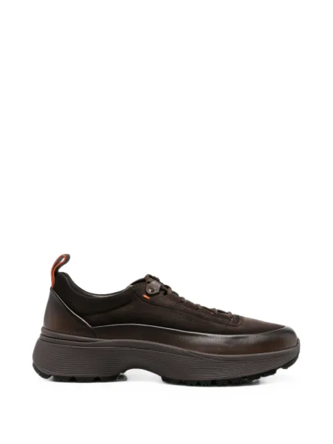 Santoni panelled chunky-sole sneakers