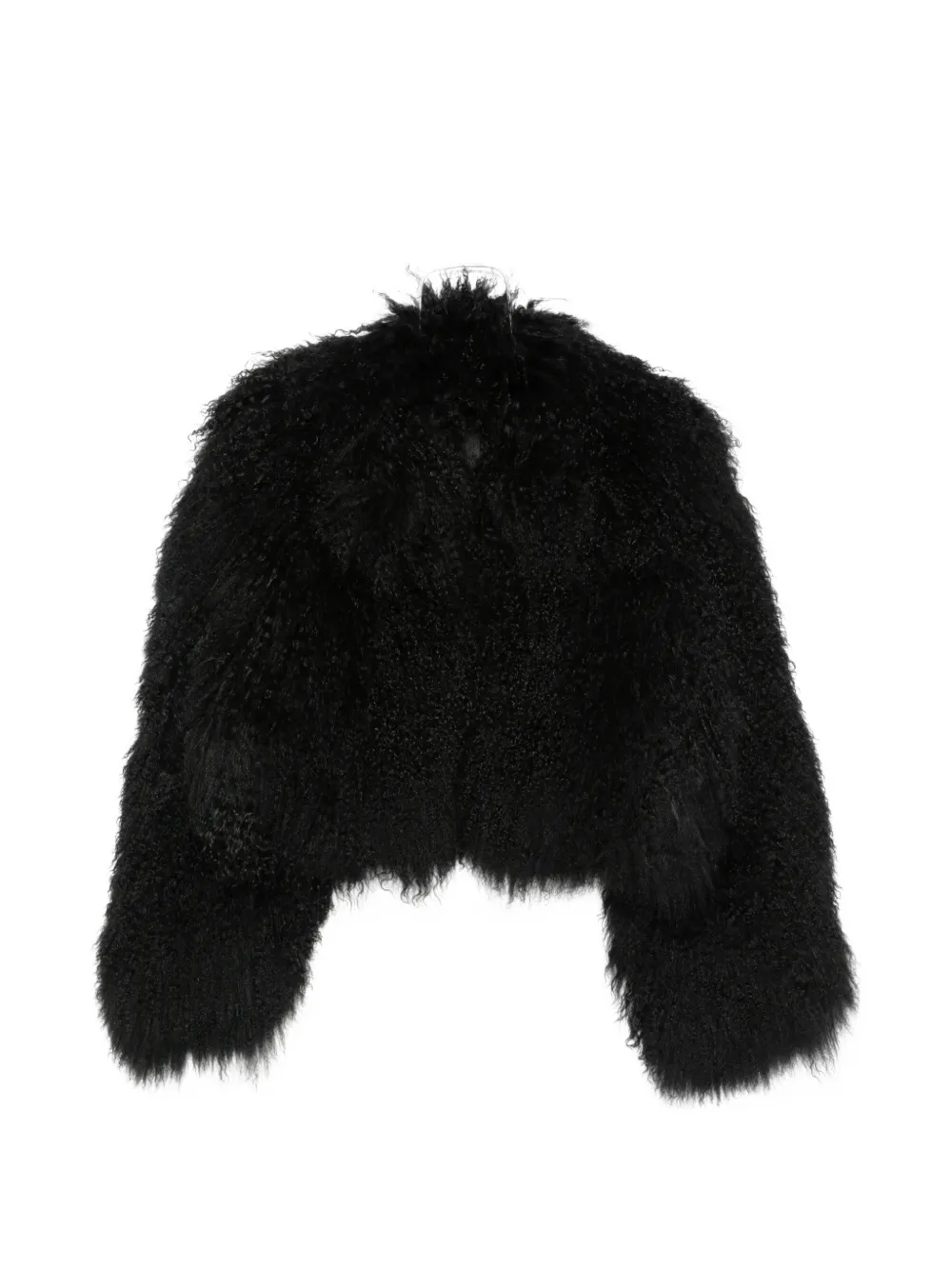 Numerootto Charlie shearling coat - Schwarz