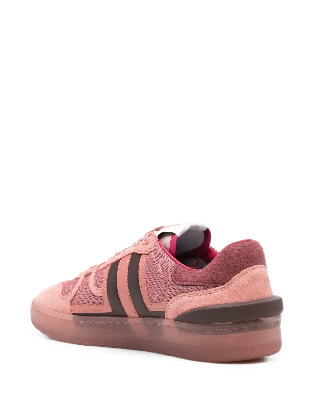 Lanvin paneled mesh-insert sneakers Roze