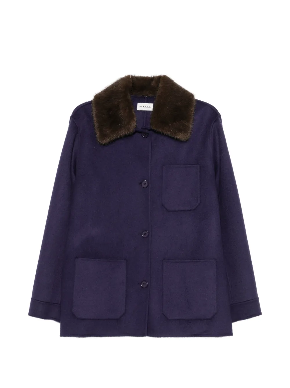 P.A.R.O.S.H. belted-waist jacket - Violett