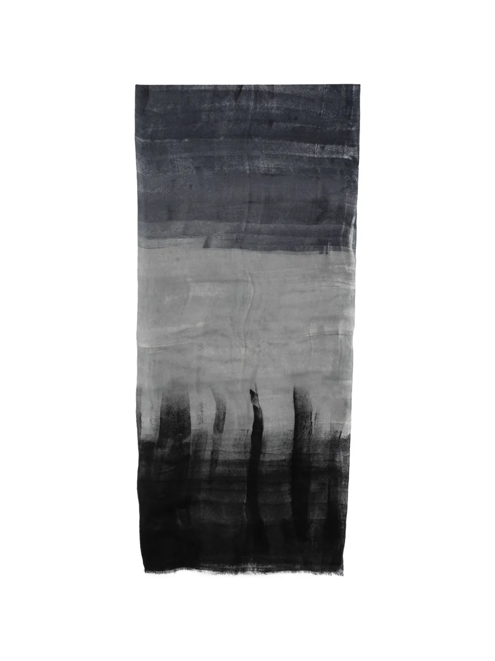 Avant Toi Sciarpa con stampa astratta - Nero