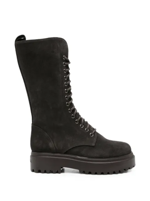 Le Silla botines de gamuza con agujetas