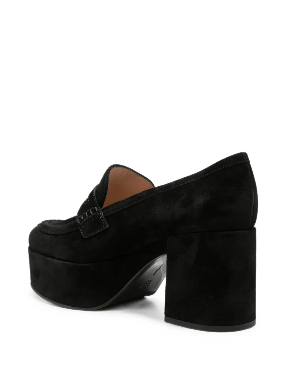 Gianvito Rossi platform penny loafers Zwart