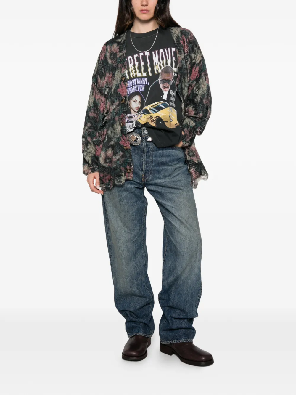 R13 Vest met bloemenprint Roze