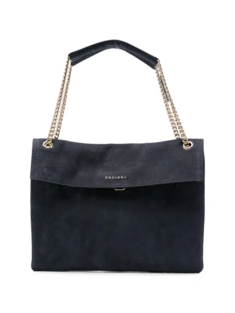 Orciani grained-leather chain-strap shoulder bag