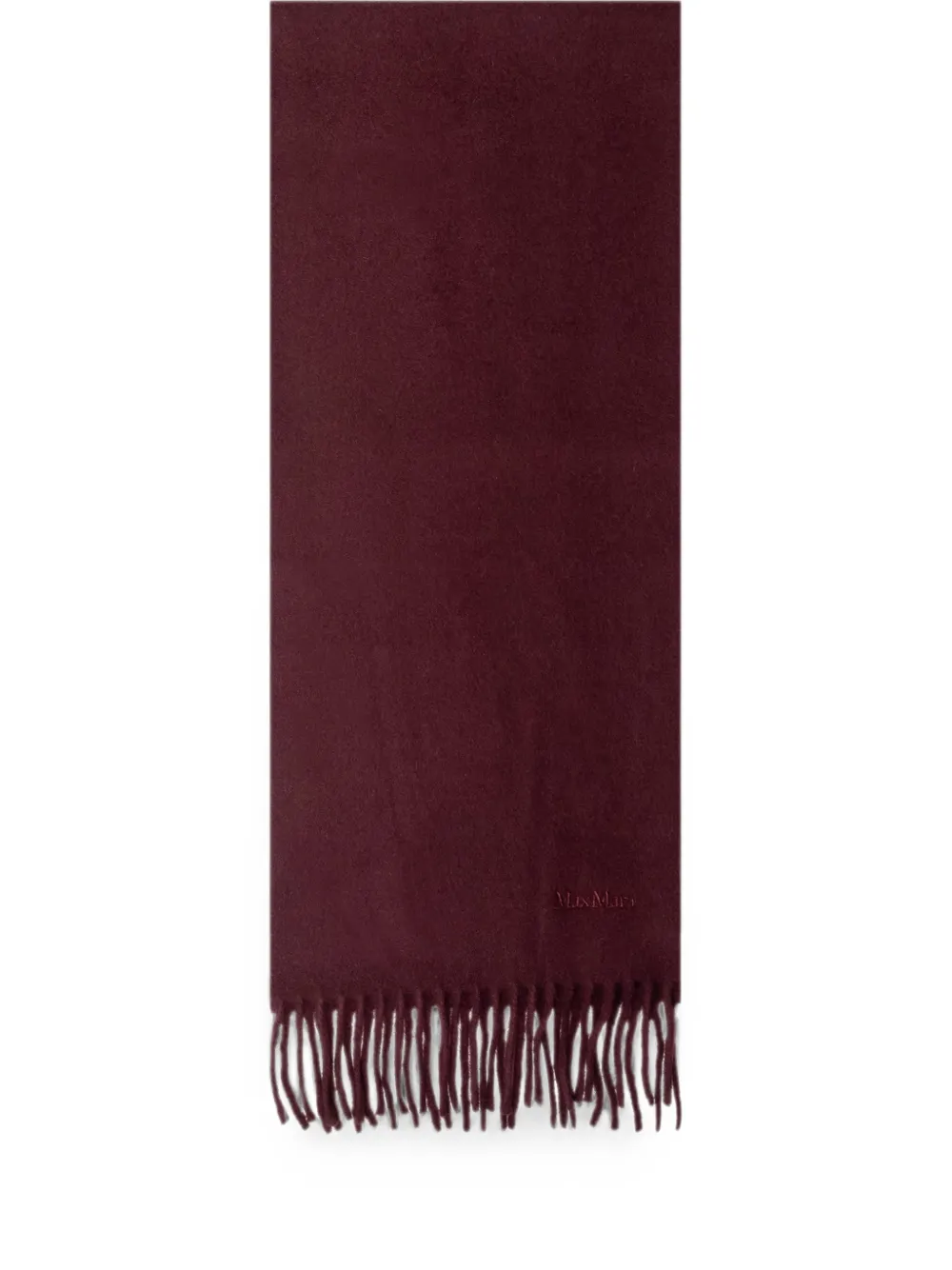 Max Mara Sjaal met franje Rood