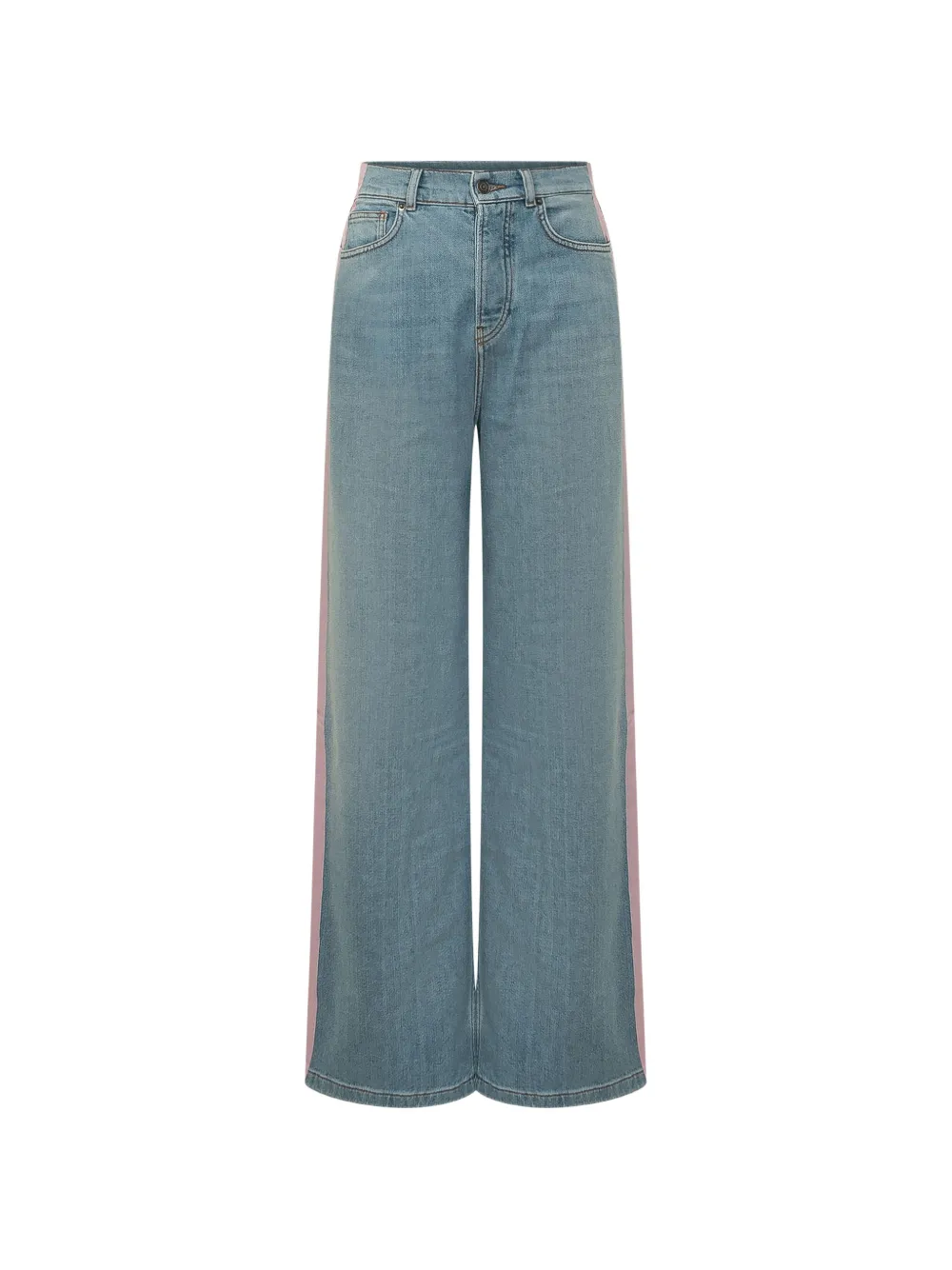 Fiorucci stripe-detail baggy jeans - Blau