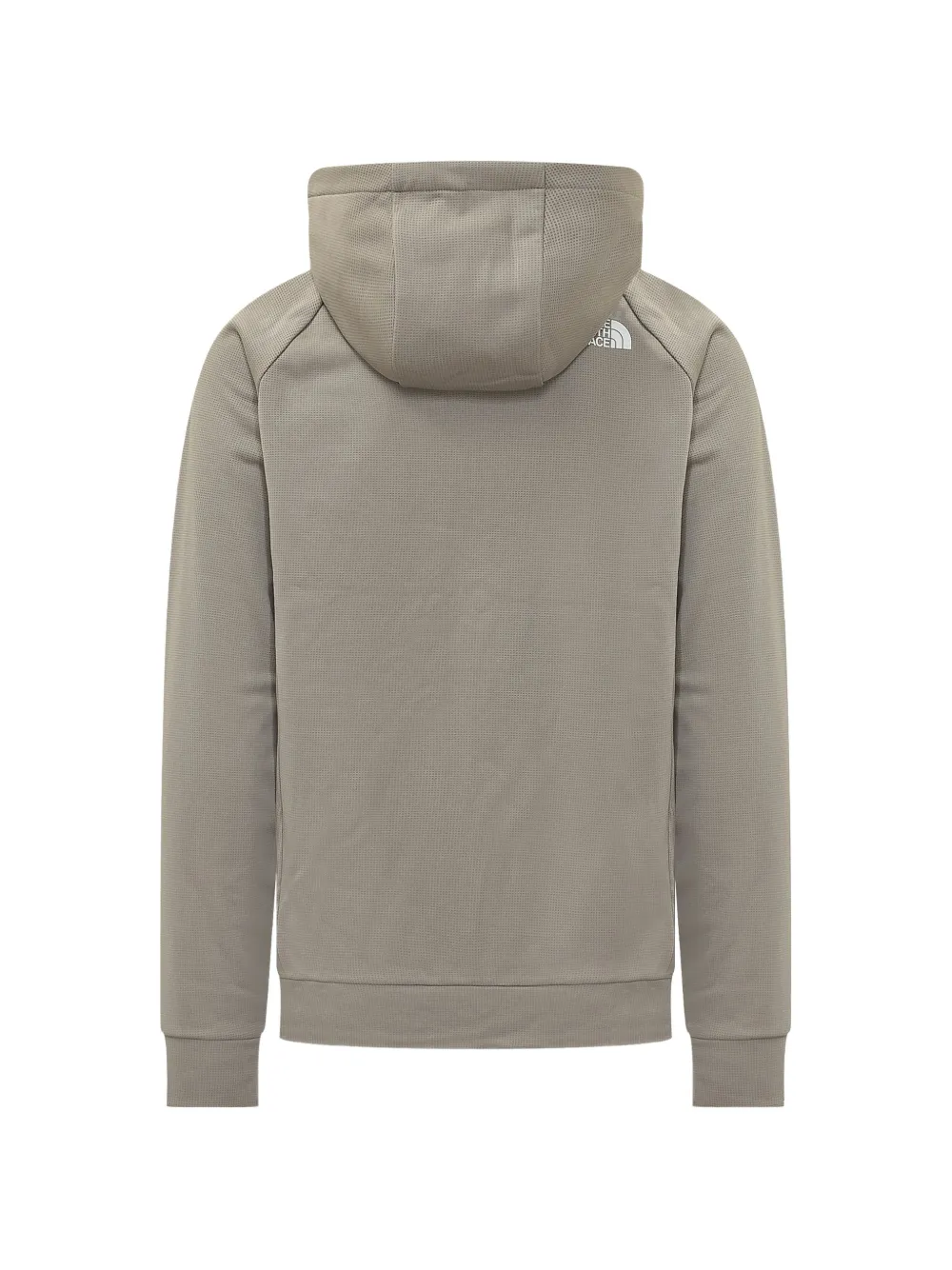 The North Face Hoodie met logoprint en rits Beige