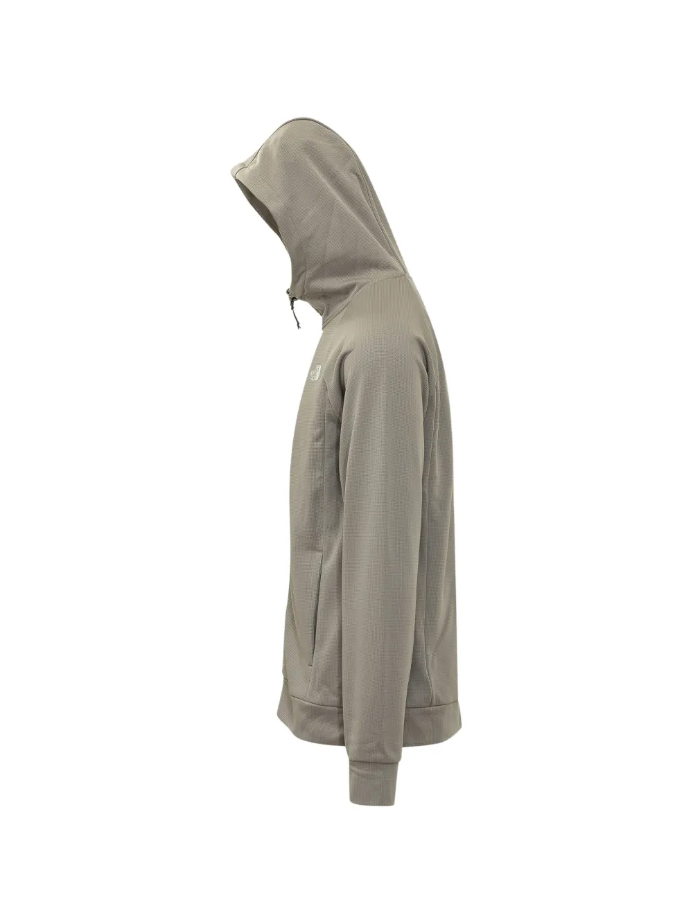 The North Face Hoodie met logoprint en rits Beige