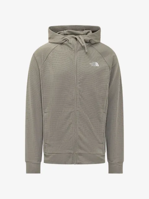 The North Face logo-print zip-up hoodie