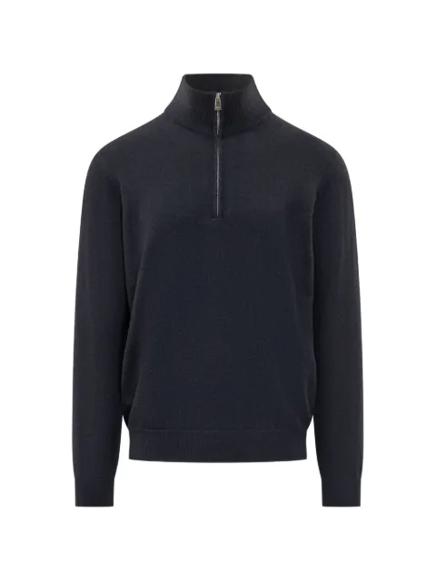 Malo Sergio quarter-zip cashmere sweater