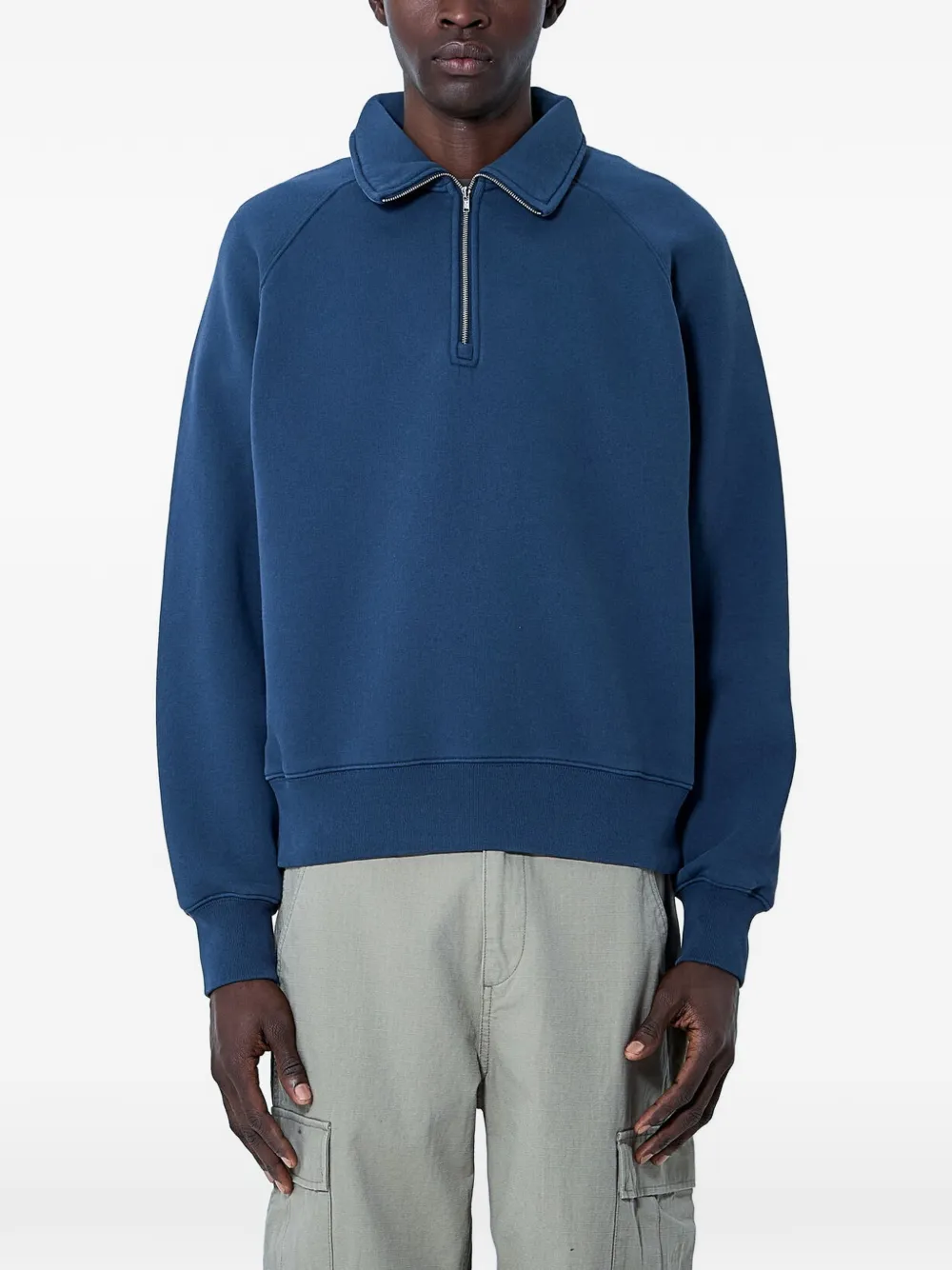 Stüssy zip-fastening sweatshirt - Blu