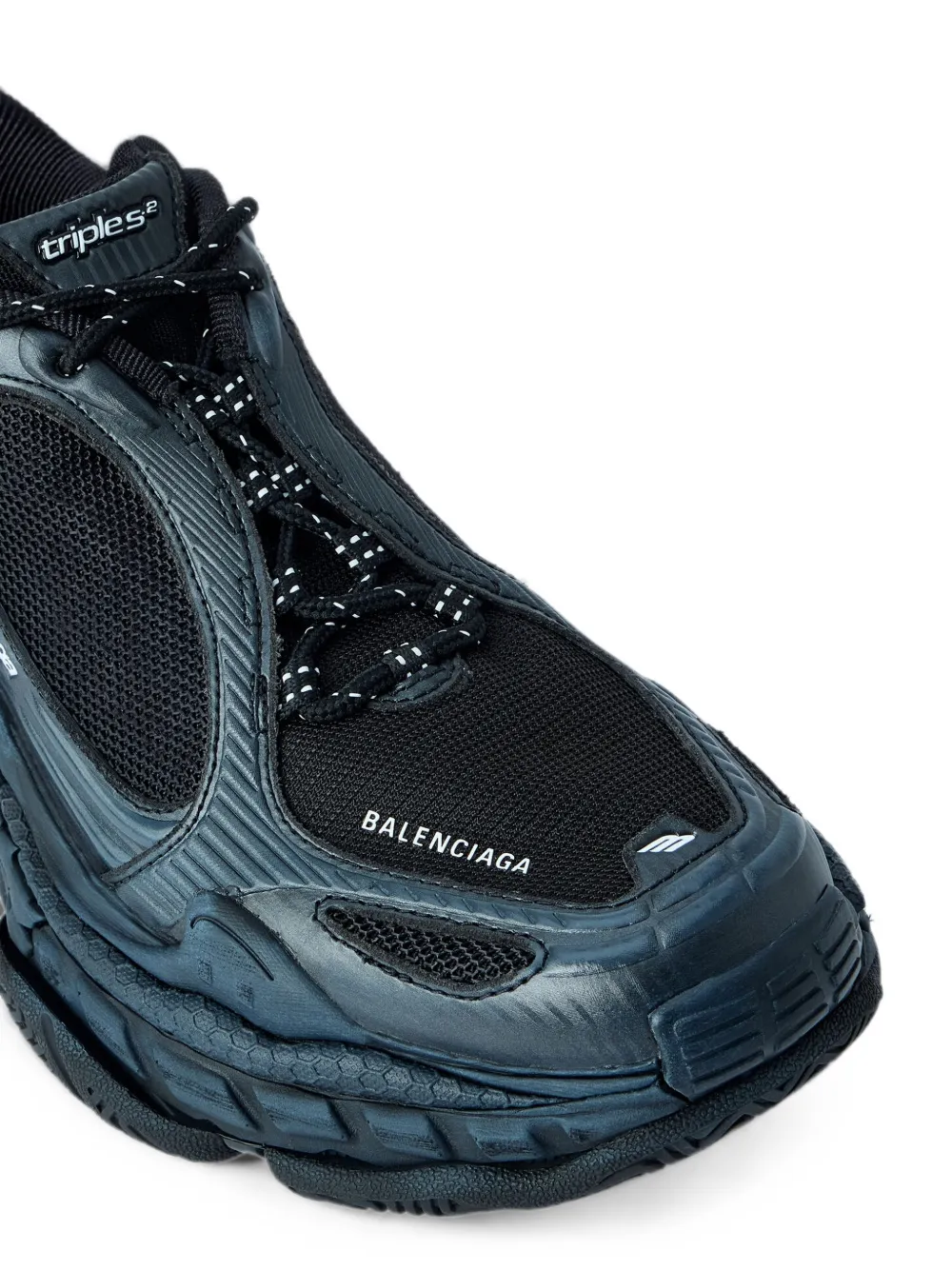Balenciaga Triple S.2 sneakers in black dark grey Zwart