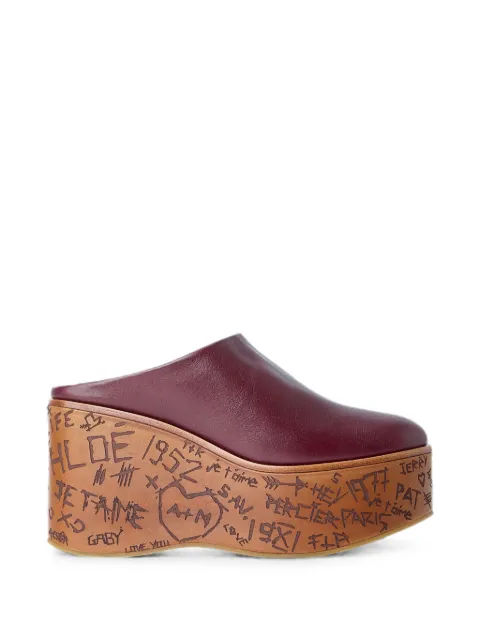 Chloé Maxime wedge mules