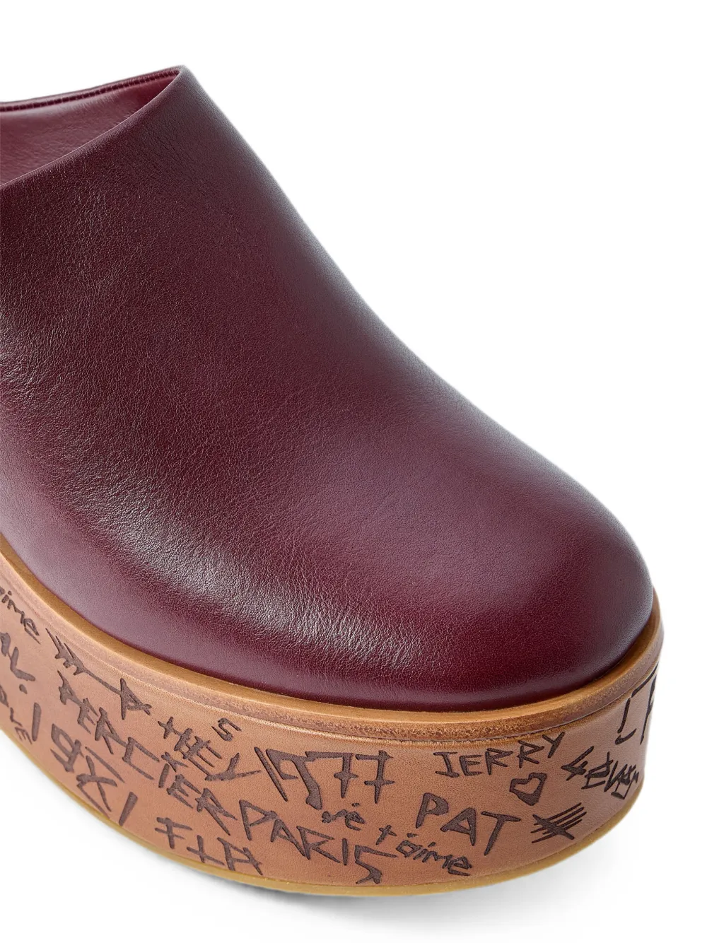 Chloé Maxime wedge mules Rood