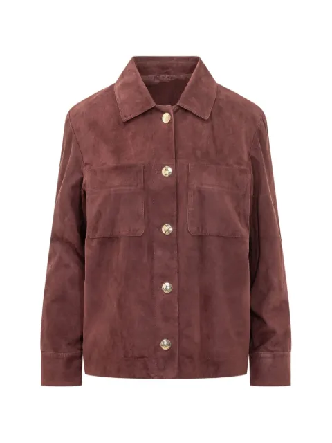 'S Max Mara Abisso button-up suede jacket