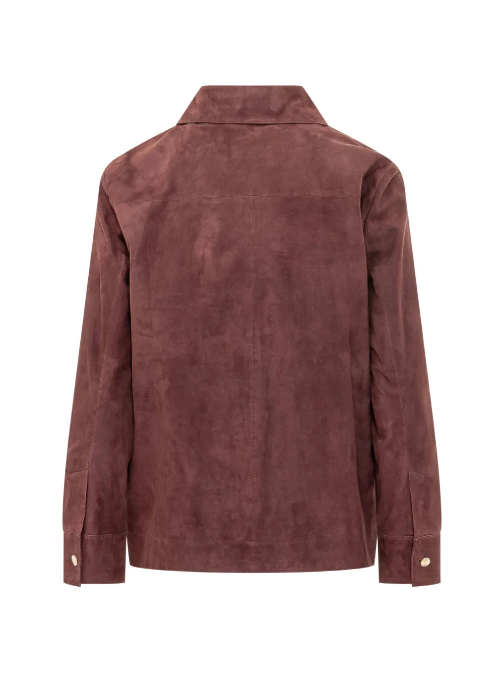 'S Max Mara Abisso suède jack met knopen Rood