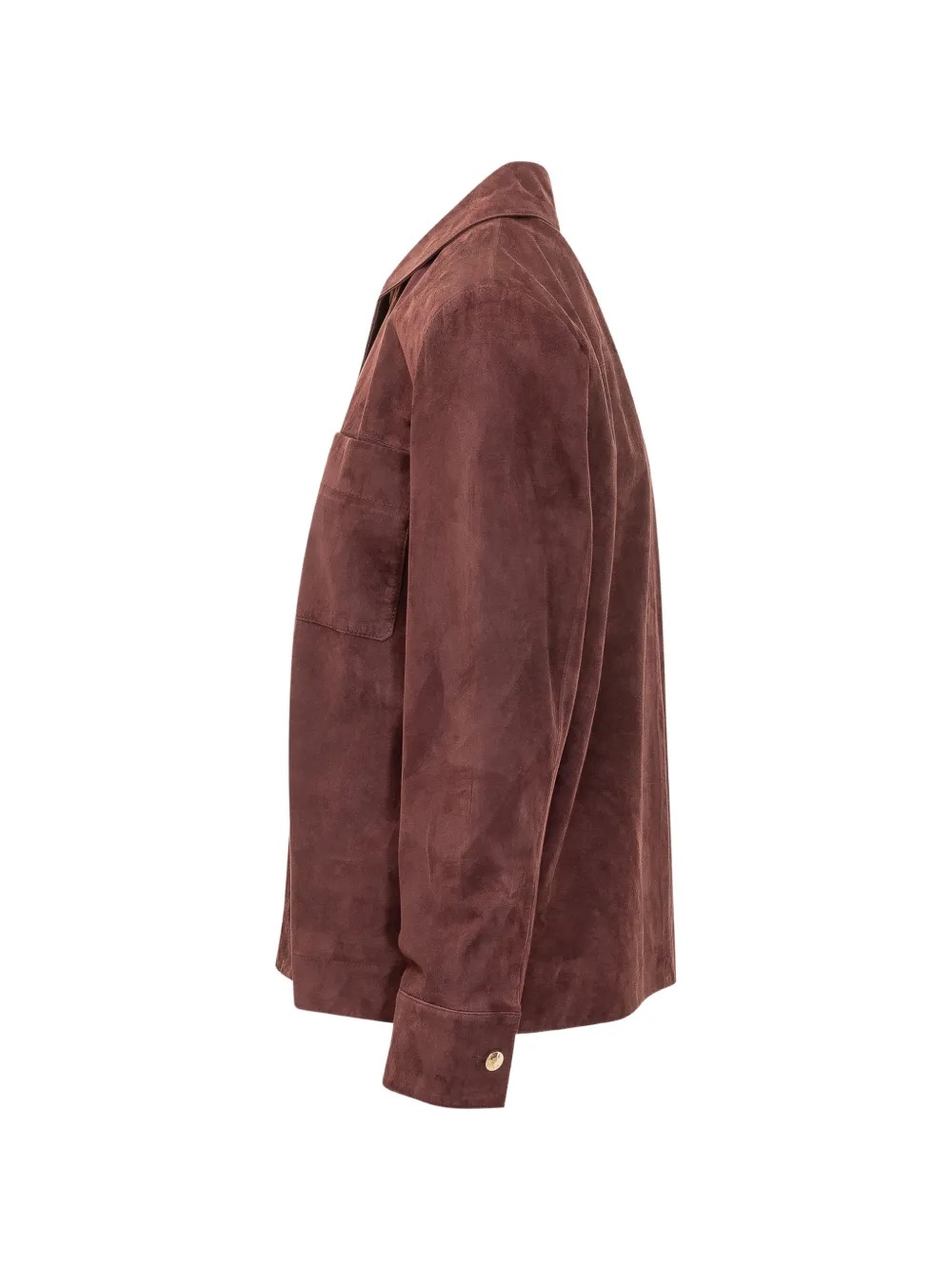 'S Max Mara Abisso suède jack met knopen Rood