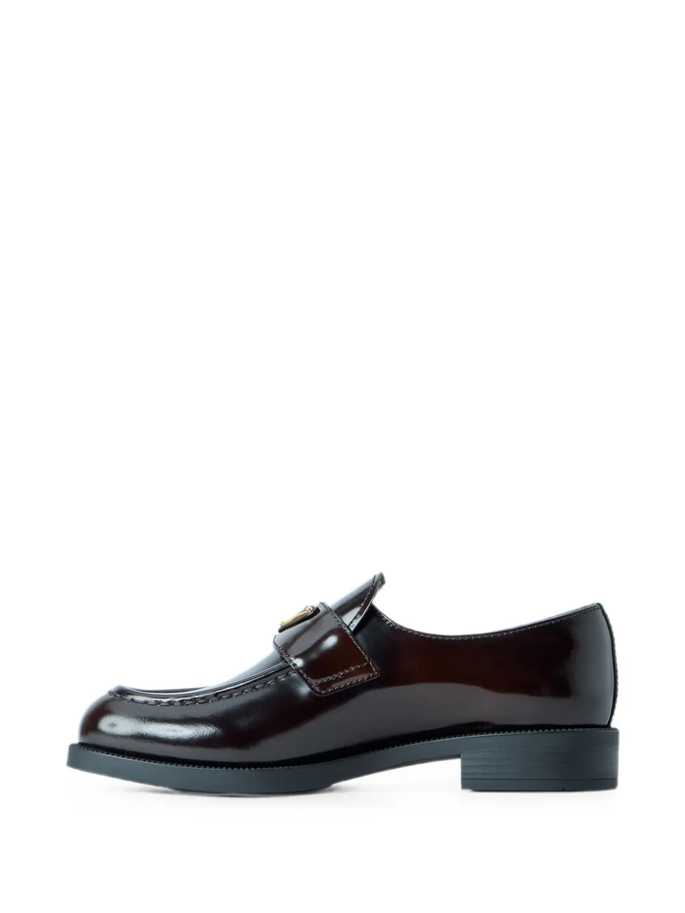 Prada logo-plaque penny loafers Bruin