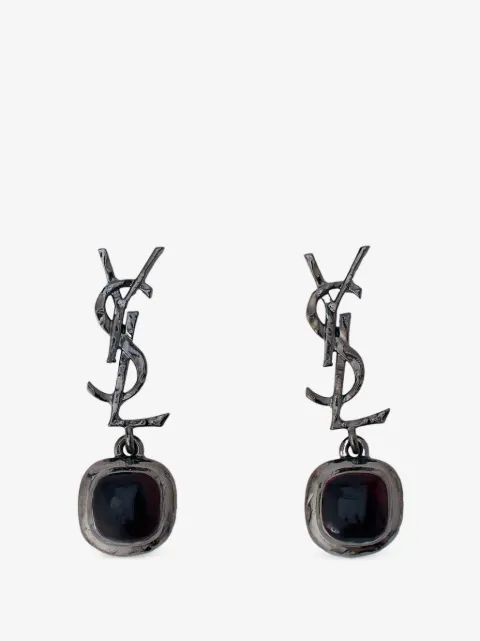Saint Laurent Cassandre cabochon earrings