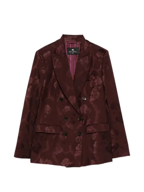 ETRO floral-jacquard double-breasted jacket