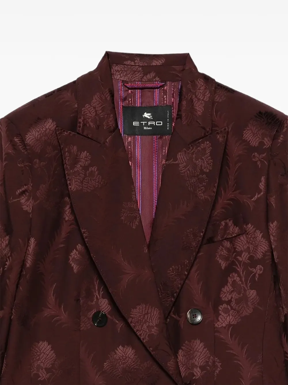 ETRO Jack met bloemen jacquard Rood