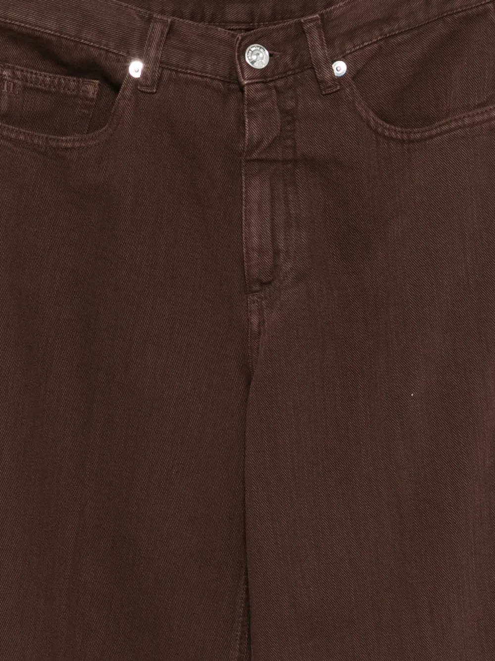 Nine In The Morning Nadiah jeans met wijde pijpen Bruin