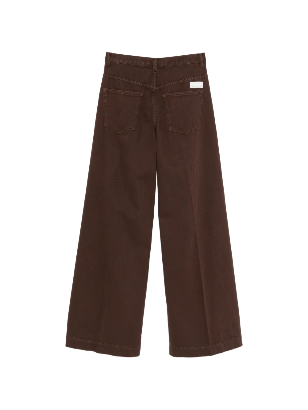 Nine In The Morning Nadiah jeans met wijde pijpen Bruin