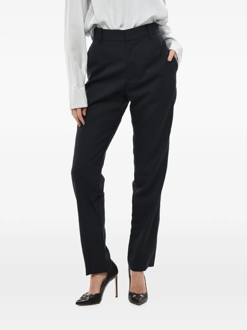 Stella McCartney four-pocket belt-loop trousers - Schwarz