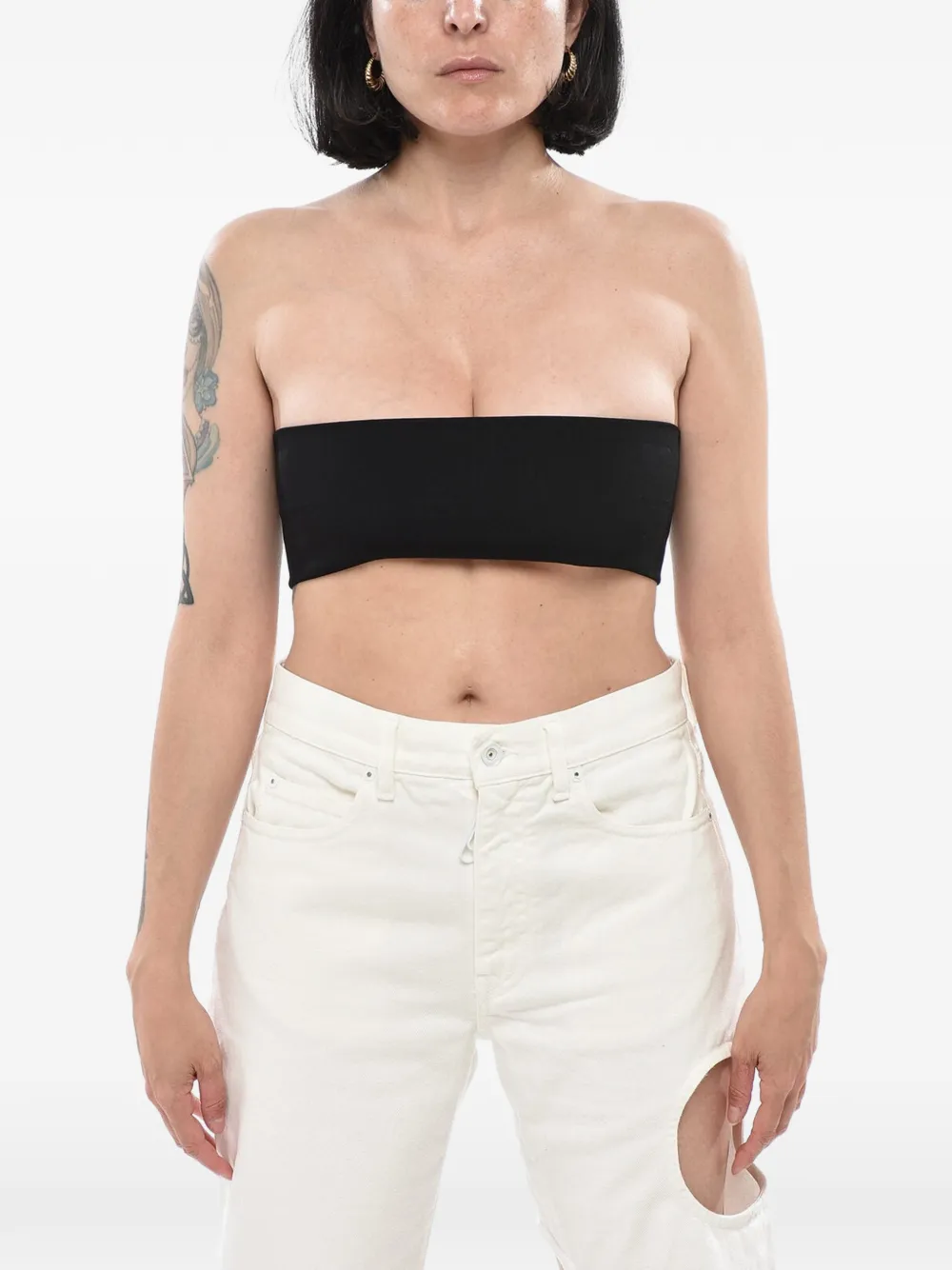 Max Mara x Sportmax Fretty Bandeau-Top - Schwarz