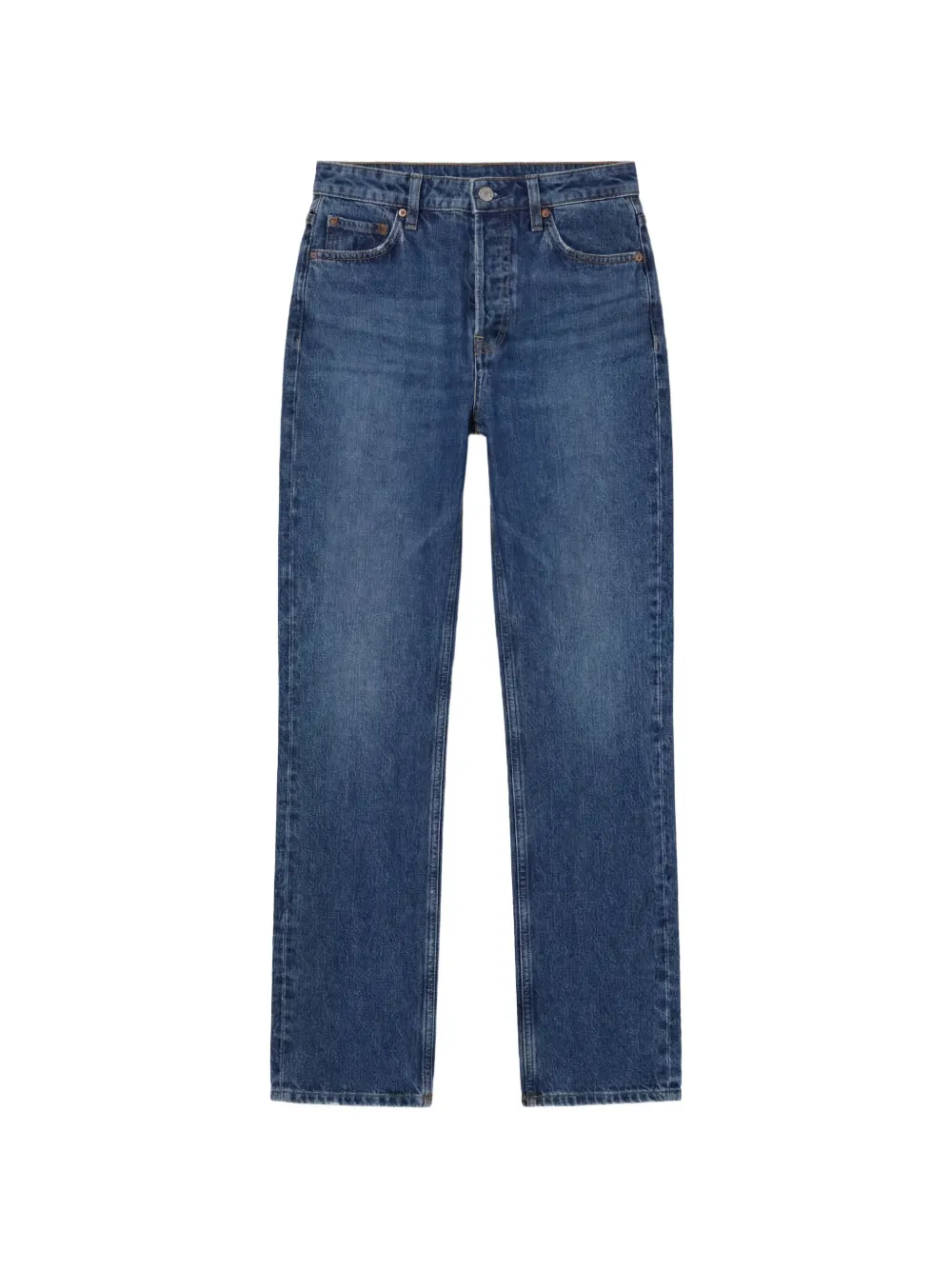 Reformation Cynthia Straight-Leg-Jeans - Blau