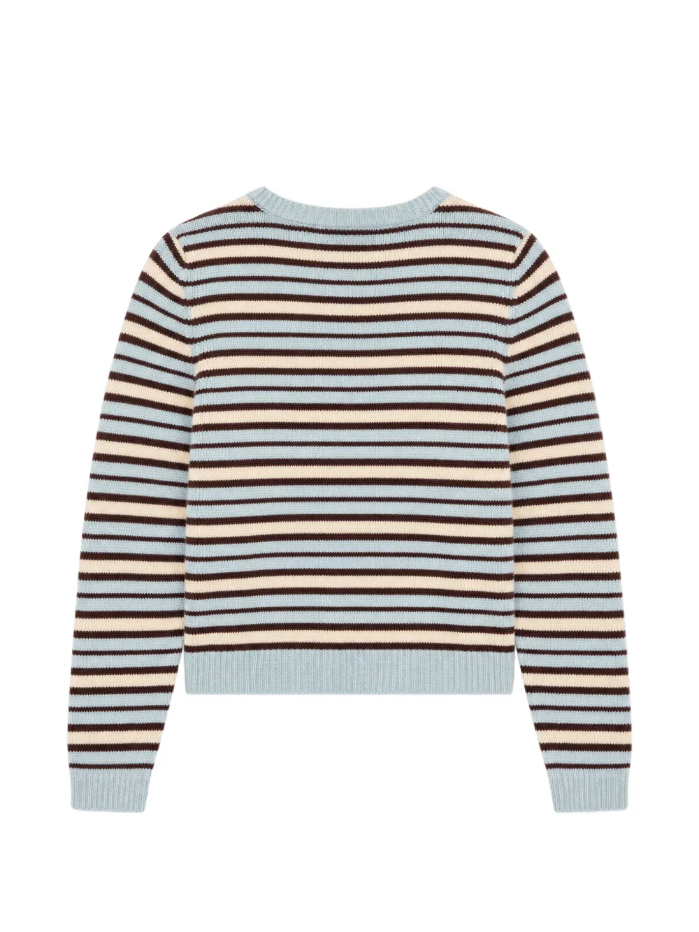 Reformation Clara striped cardigan Blauw