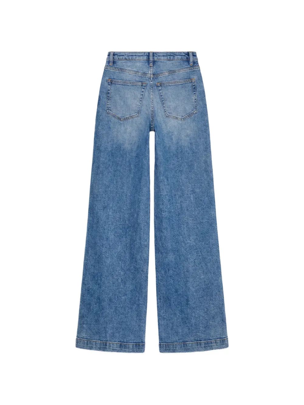 Reformation Bex Super jeans met wijde pijpen Blauw