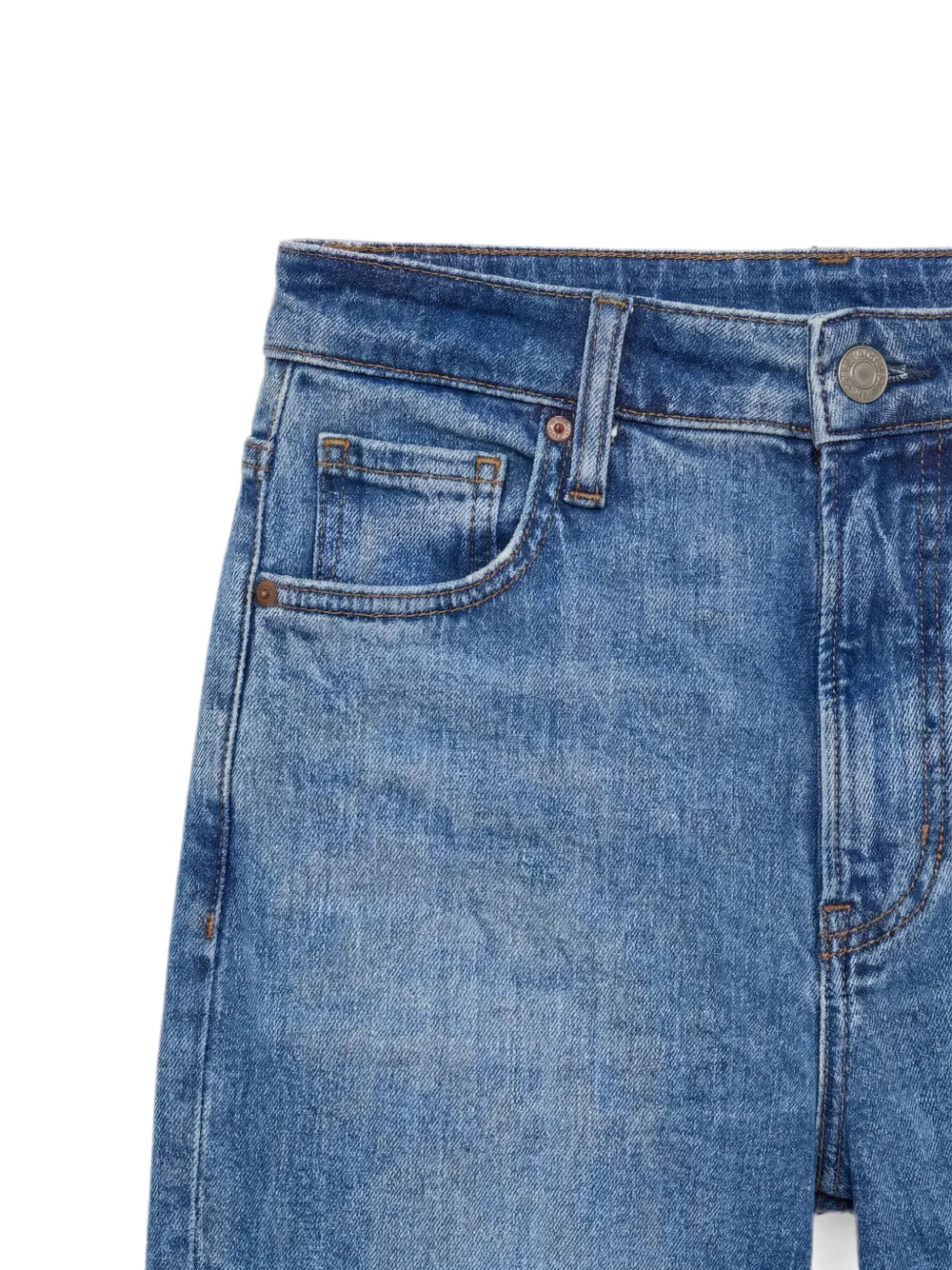 Reformation Bex Super jeans met wijde pijpen Blauw