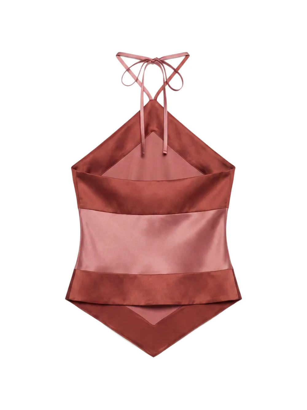 Reformation Jillian silk top Roze