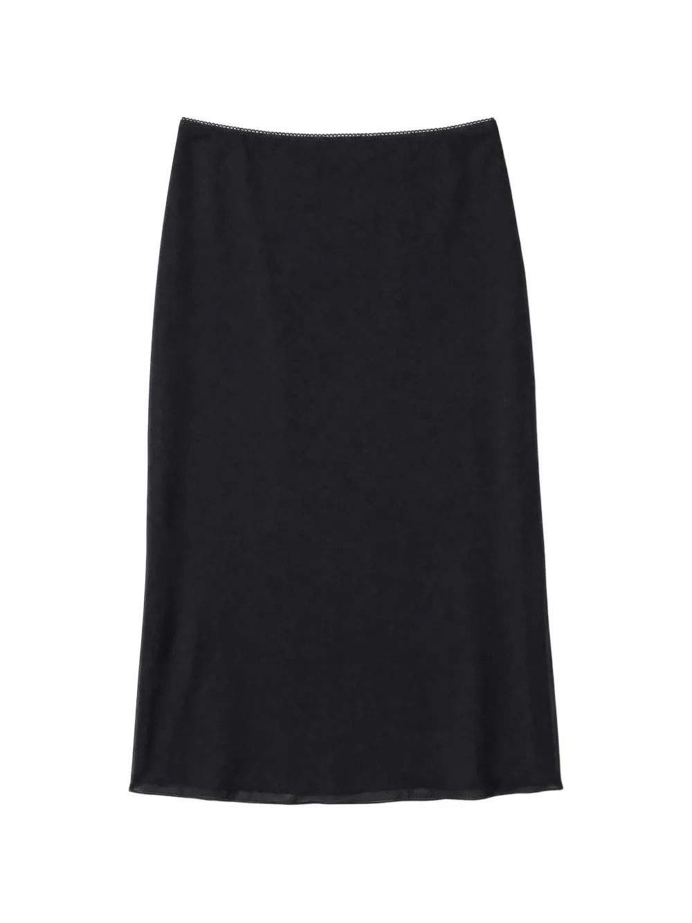 Reformation Layla lace-trim midi skirt Zwart