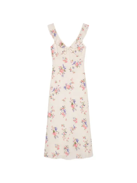 Reformation Teleia floral-print ruffled midi dress