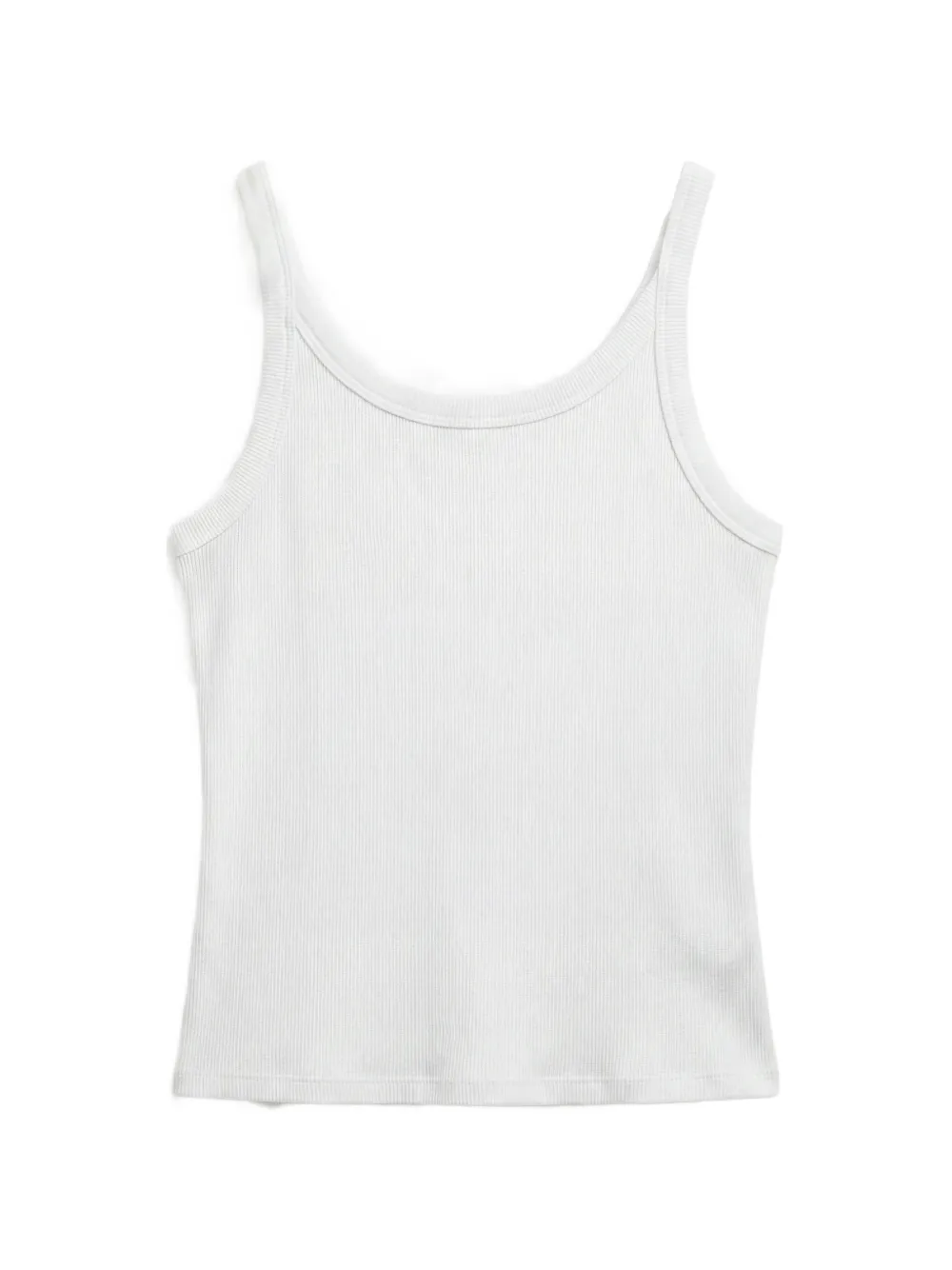 Reformation Calie Ribbed Tank Top In White