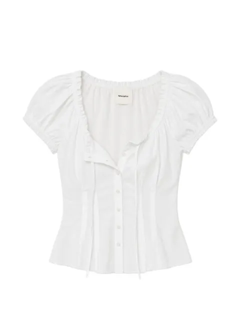 Reformation Adina puffed-sleeve top