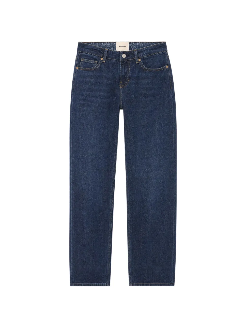 Reformation Charlee straight-leg jeans Blauw