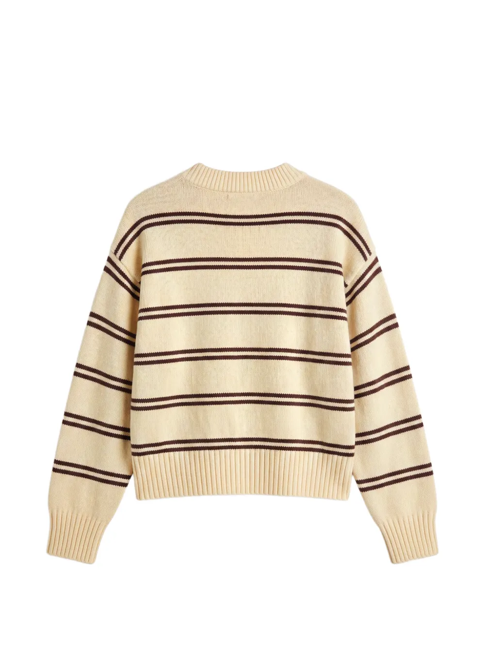 Reformation Cove gestreepte trui Beige
