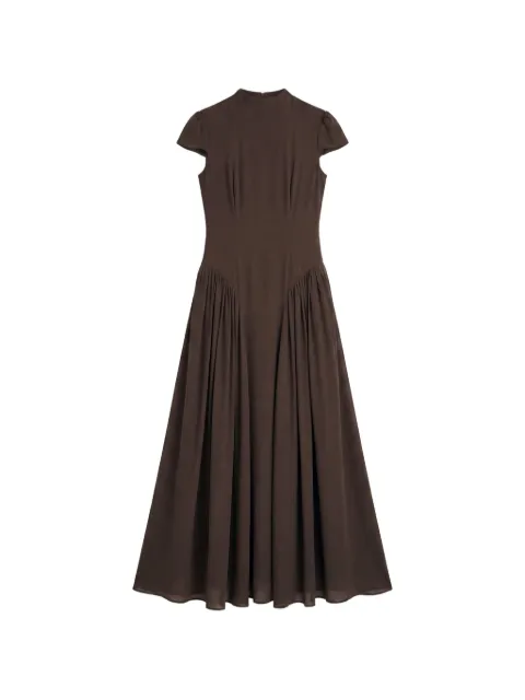 Reformation Maven gathered-waist midi dress