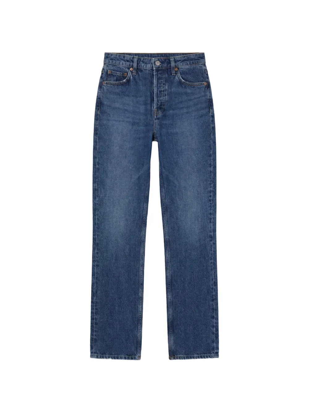 Reformation Cynthia Straight-Leg-Jeans - Blau