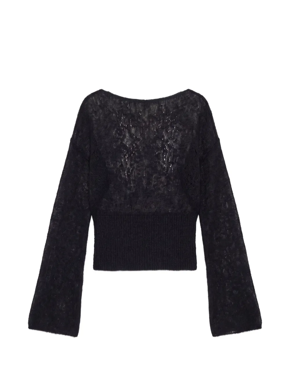 Reformation Soren sheer-knit sweater