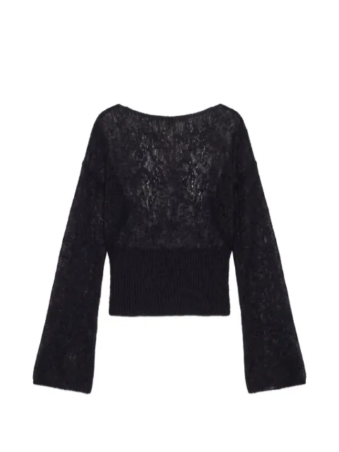 Reformation Soren sheer-knit sweater